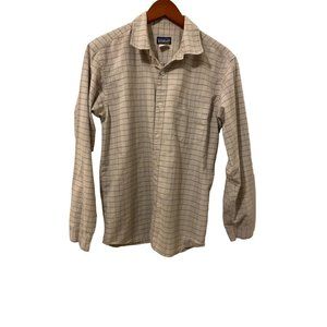 PATAGONIA Organic Cotton Plaid Button Down Mens Shirt Size M